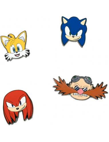 Set 4 pins Sonic The Hedgehog