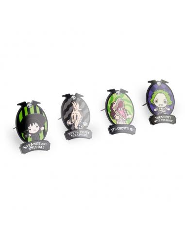Set 4 pins Beetlejuice