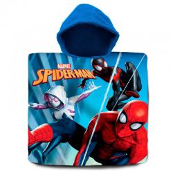 Poncho toalla Spiderman Marvel algodon - Imagen 1