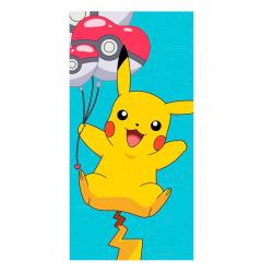 Toalla Pikachu globos Pokemon - Imagen 1