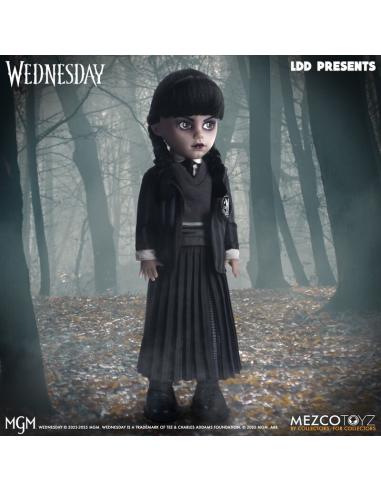 Muñeca Miercoles Uniforme Wednesday Living Dolls 25,5cm