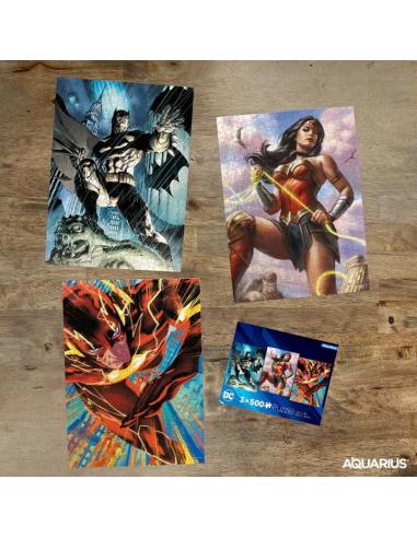DC COMICS HEROES 500PCS PUZZLE SET (3)