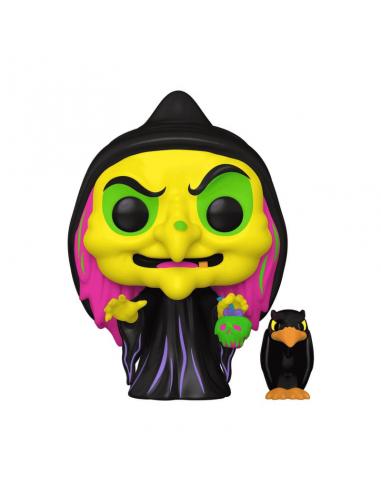 Snow White POP & Buddy! Animation Vinyl Figura Disguised Evil Queen with Raven (Black Light) Exclusive 9 cm