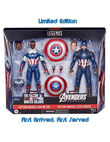MARVEL LEGENDS CAPTAIN AMERICA 2 PACK AF