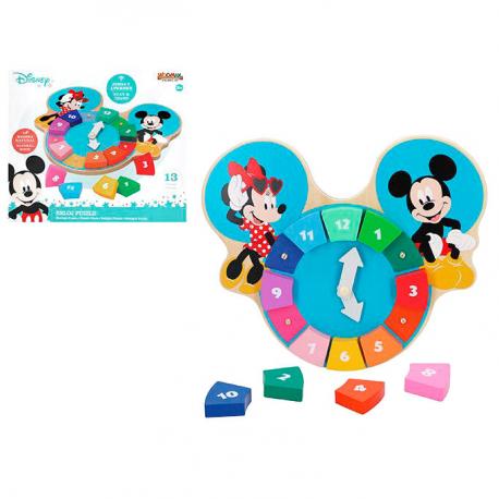 Reloj puzzle madera Mickey Disney - Imagen 1