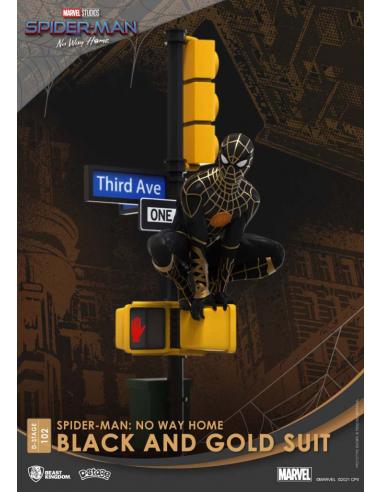 D-STAGE SPIDER-MAN NWH BLACK/GOLD SUIT