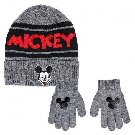 Conjunto gorro guantes Mickey Disney - Imagen 1