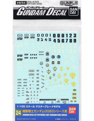 GUNDAM DECAL 24 MG MULTI 0083