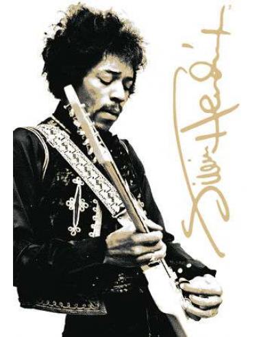 JIMI HENDRIX B&W TIN SIGN