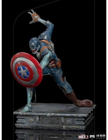WHAT IF ZOMBIE CAPT AMERICA 1/10 ART ST