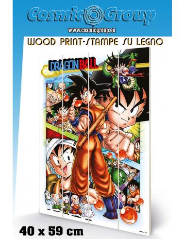 DRAGON BALL COMIC STRIP WOOD PRINT
