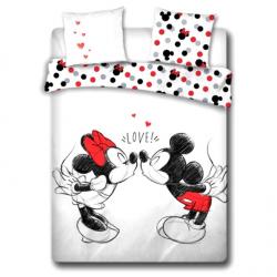 Funda nordica Love Mickey and Minnie Disney algodon cama 135cm - Imagen 1