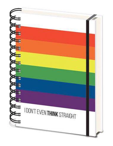 LGBT I DO NOT THINK STRAIGHT NOTEBOOK