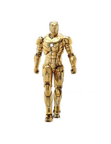 Iron Man Figura Movie Masterpiece Diecast 1/6 Iron Man Mark III (Gold Color Version) Hot Toys Exclusive 33 cm