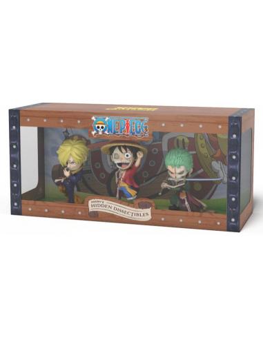 One Piece Freeny's Hidden Dissectables Vinyl Figure Luffy, Zoro and Sanji 10 cm