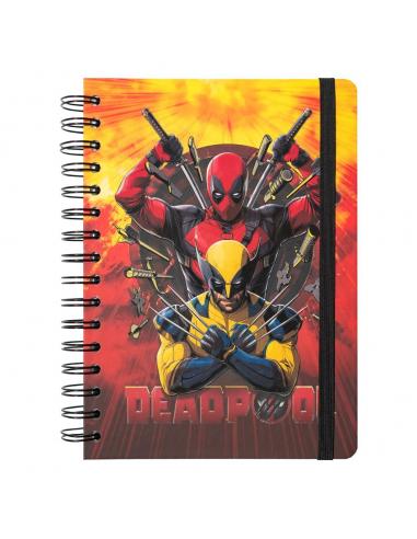 Cuaderno A5 Deadpool &#38; Wolverine Marvel