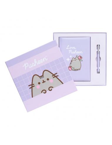 Set cuaderno A5 premium + boligrafo Pusheen Moments