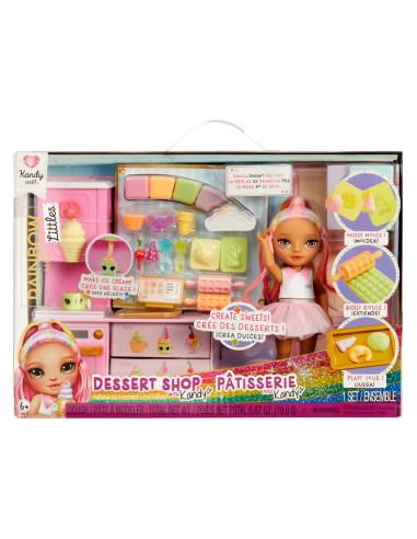 Playset + Muñeca Little Dessert Shop with Kandy Rainbow High