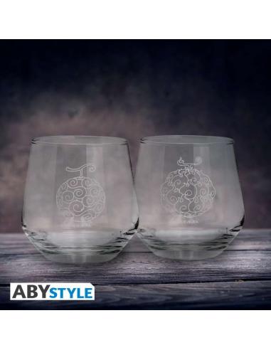ONE PIECE DEVILS FRUITS GLASS SET (2)