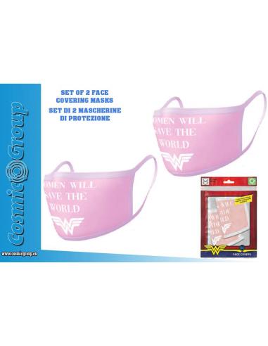DC WONDER WOMAN FACE COVER.MASK SET(2)