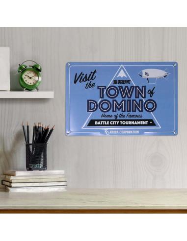 YU-GI-OH! DOMINO TOWN TIN SIGN