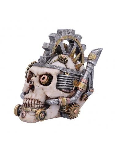 STEAMPUNK MECHANICAL METAL HEAD SKULL