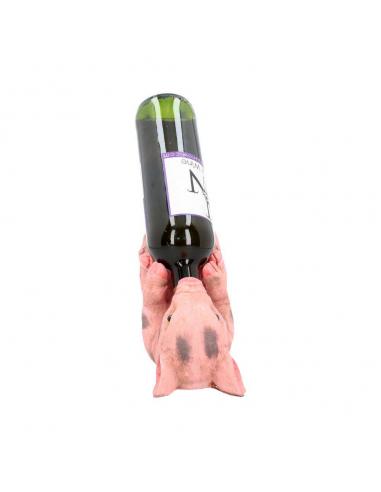 GUZZLERS PINK PIG WINE BOTTLE HOLDER