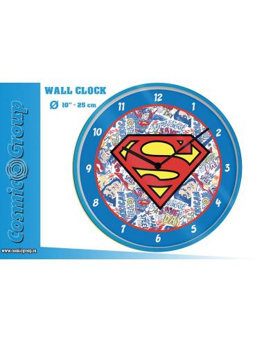DC SUPERMAN LOGO WALL CLOCK