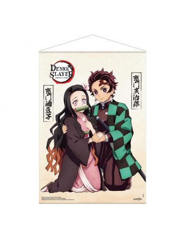 Demon Slayer: Kimetsu no Yaiba Póster Tela Tanjiro & Nezuko Kamado 50 x 70 cm