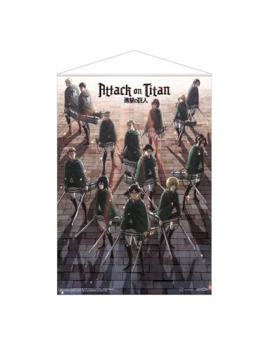 Attack on Titan Póster Tela Scout Regiment 50 x 70 cm