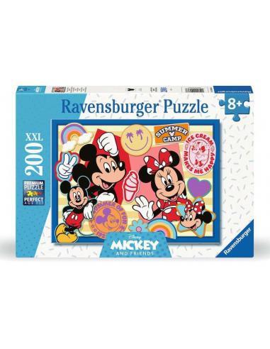 Disney Puzzle para niños XXL On the road with Mickey and Minnie (200 piezas)