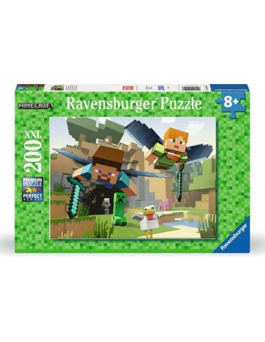 Minecraft Puzzle para niños XXL Animal Adventures (200 piezas)