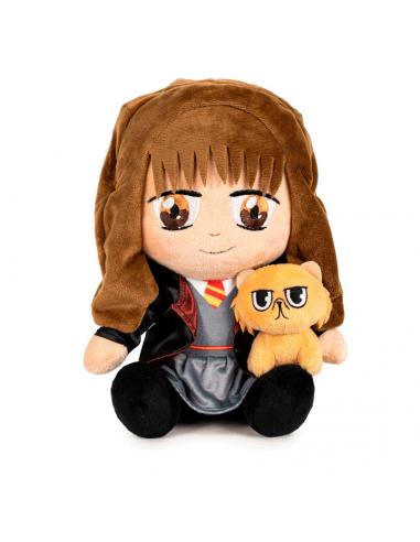 Peluche Hermione &#38; Crookshanks Harry Potter 25cm