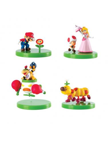 Super Mario Figuras de Construcción Mystery Pack 6 cm Expositor (12)