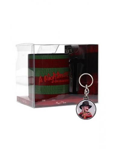 COLORES FREDDY TAZA + REGALO LLAVERO METALICO PESADILLA EN ELM STREET