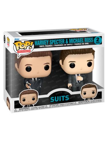 Blister 2 figuras POP Suits Harvey Specter &#38; Michael Ross