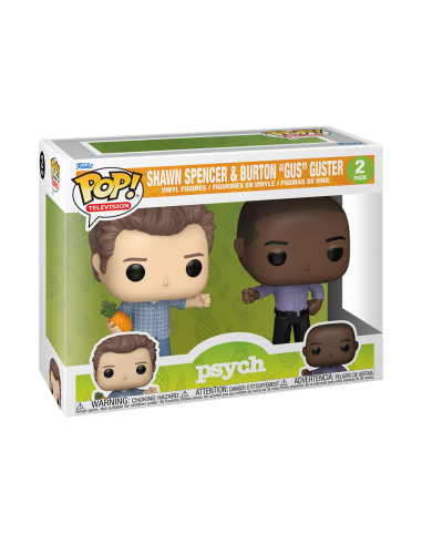 Blister 2 figuras POP Psych Shawn Spencer &#38; Burton Gus Guster