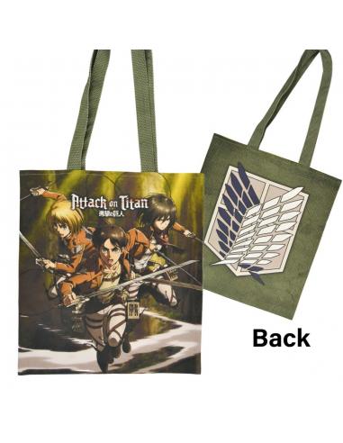 AOT EREN/MIKASA/ARMIN TOTE BAG