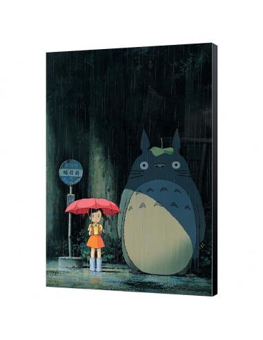 TOTORO BUS STOP 35x50 WOOD PANEL