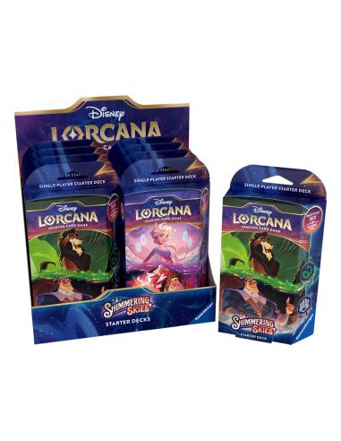 Disney Lorcana TCG Shimmering Skies Mazos de Inicio Expositor (8) *Edición Inglés*