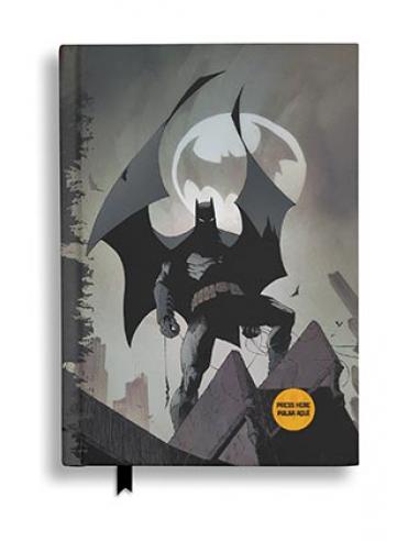 BATMAN BATSEãAL LIBRETA CON LUZ UNIVERSO DC