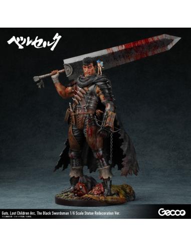 Berserk Estatua 1/6 Guts Lost Children Arc The Black Swordsman Redecoration Ver. 38 cm