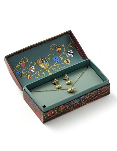 Set Colgante + pendientes Snitch Dorada Harry Potter