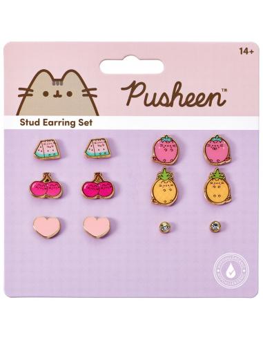 Set 6 pares pendientes Pusheen