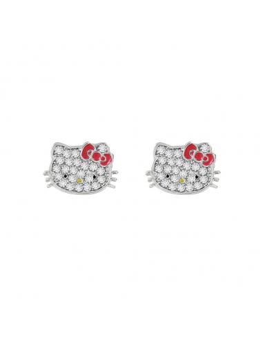 Pendientes Hello Kitty plata
