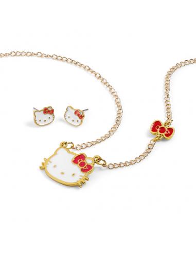 Set Colgante + pendientes Hello Kitty