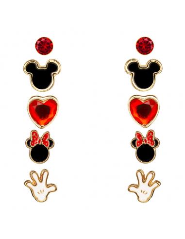 Set 5 Pares de pendientes Mickey & Minnie Disney