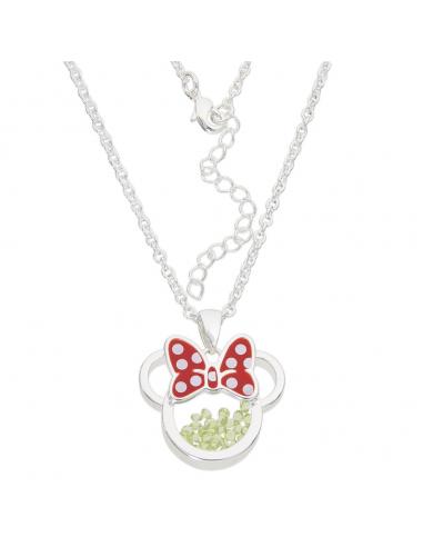 Colgante Agosto Minnie Disney plata