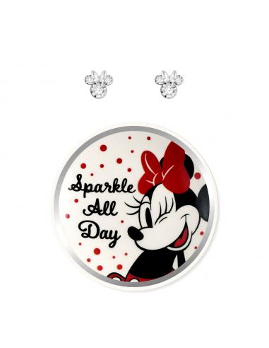 Pendientes + plato bisuteria Minnie Disney