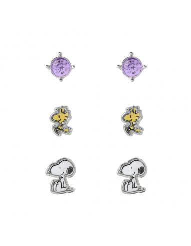 Set 3 Pares de pendientes Snoopy